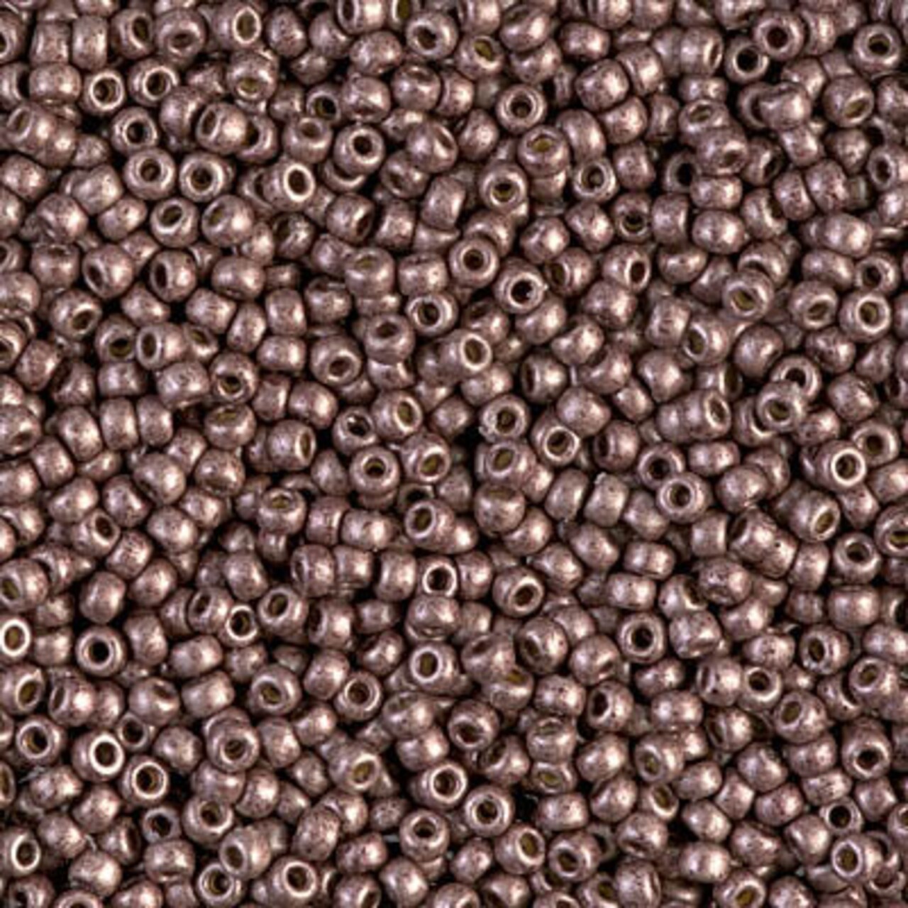 Miyuki 11 Round Seed Bead, 11-4213F, Duracoat Galvanized Matte Dark Mauve, 13 grams